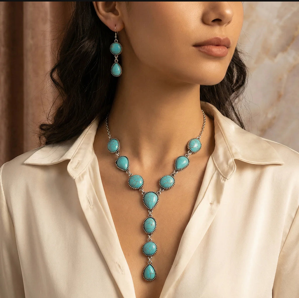Navajo Necklace & Earring Set