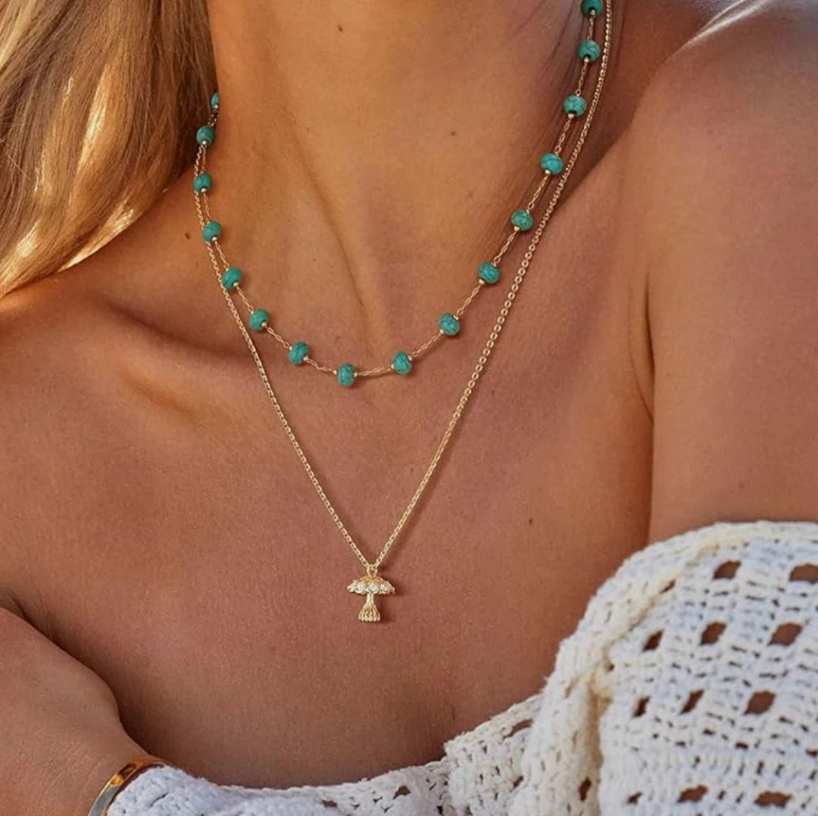 Heishi 14K Gold Plated Necklace