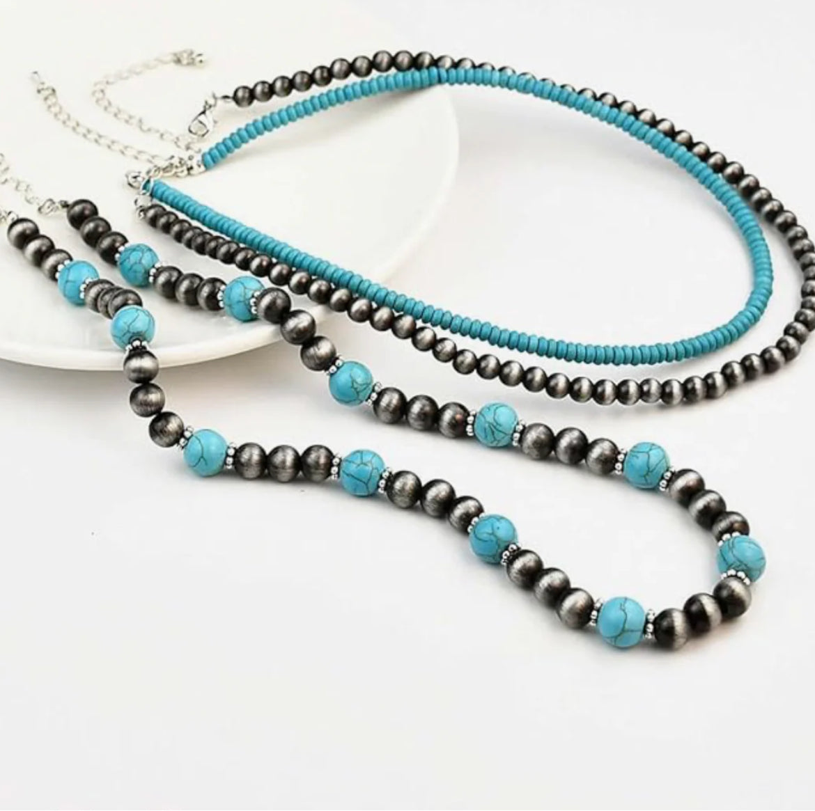 3 Set Navajo Pearl Necklace