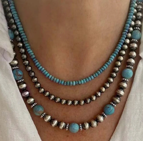 3 Set Navajo Pearl Necklace