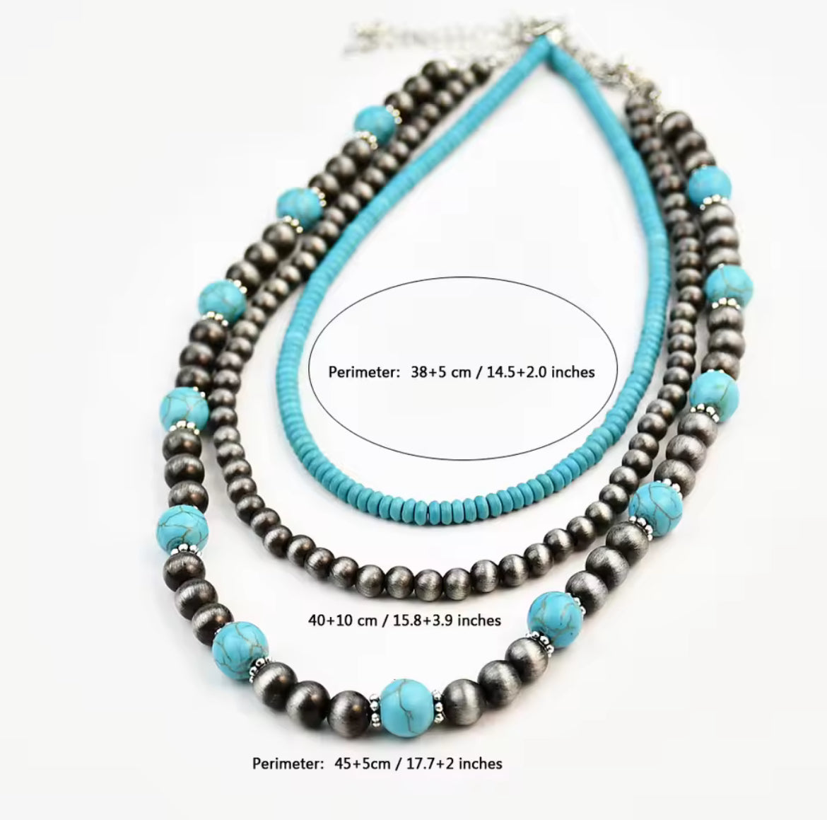 3 Set Navajo Pearl Necklace