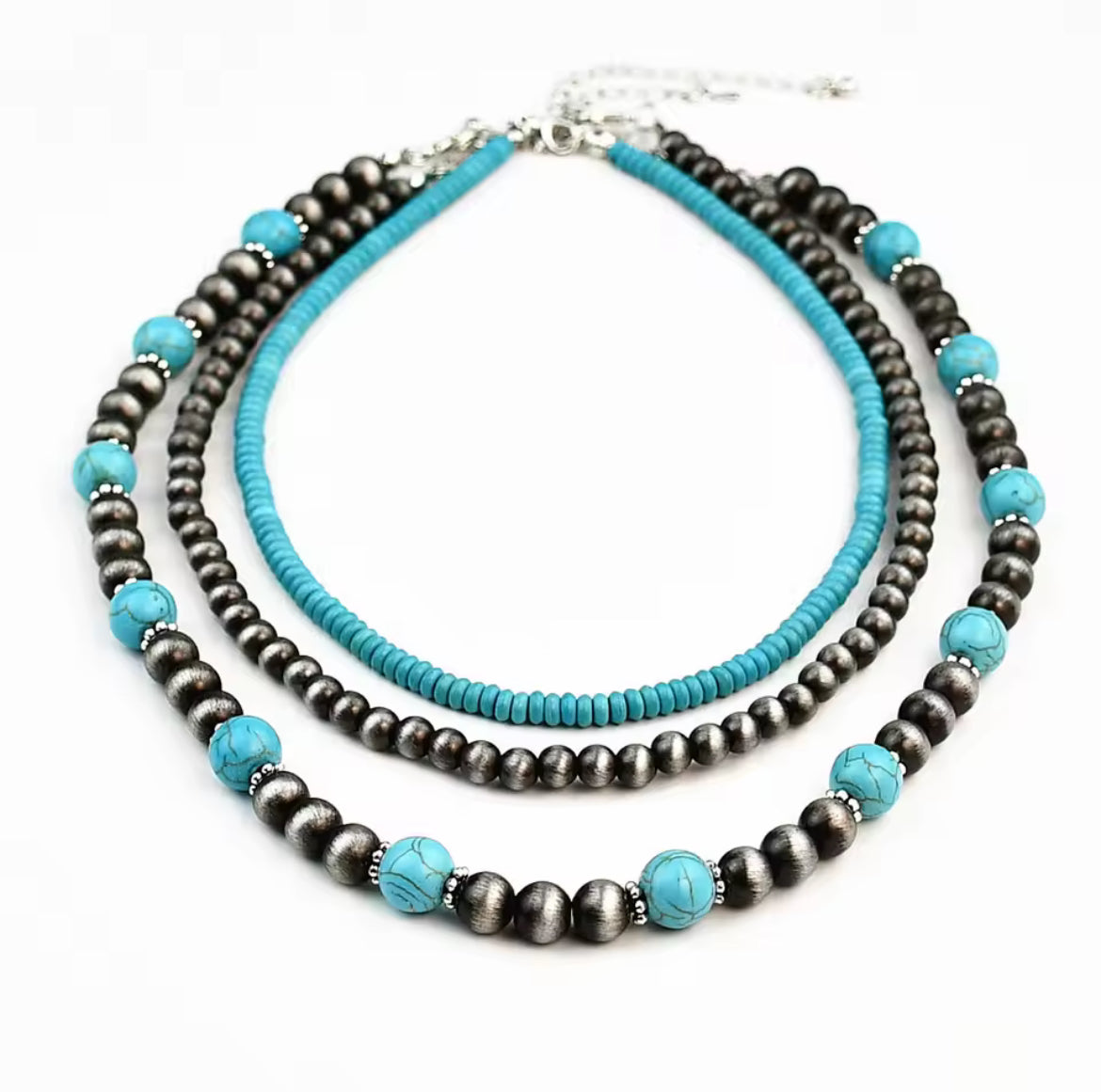 3 Set Navajo Pearl Necklace